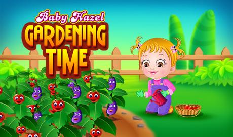 Baby Hazel Gardening Time