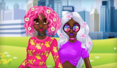 Princess: Mind-bending Neon Spring Hairdo