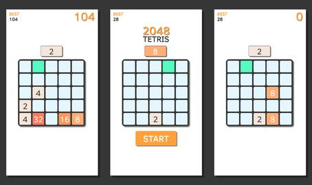 Digital Tetris 2048