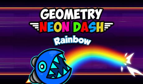 Geometry Neon Dash Rainbow