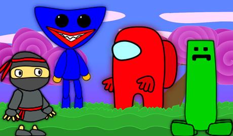 Ninja: Huggy, Amongus