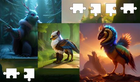 Puzzles - fantastic creatures