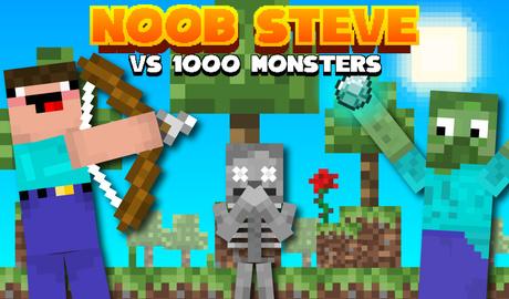 Noob Steve vs 1000 Monsters
