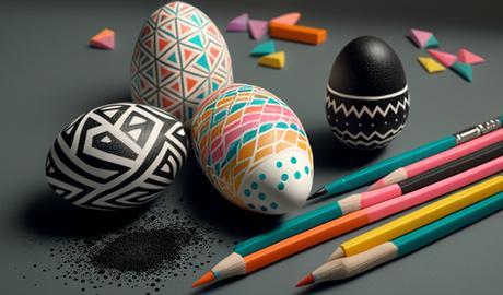 Pinte ovos de Páscoa - livro de colorir