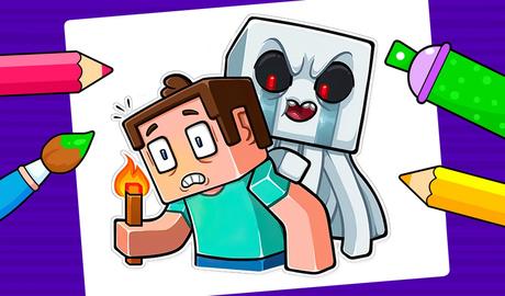 Minecraft - Jogo de colorir para crianças