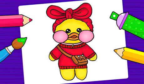 Duck Lalafan - Livro de colorir para crianças