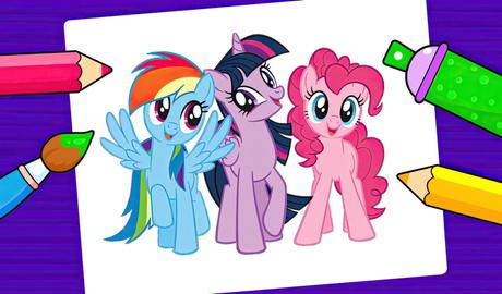 My Little Pony - livro de colorir para crianças