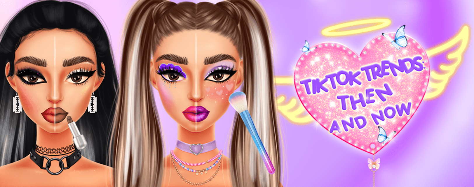 TikTok Trends: Makeup Then And Now