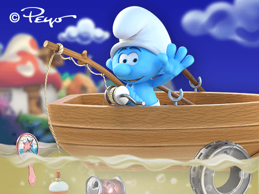 Limpeza no Oceano com os Smurfs