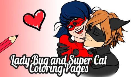 Lady Bug e Super Cat: desenhos para colorir