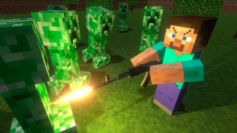 Minecraft Shooter: Creepers